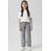 NAME IT KIDS straight leg jeans met strass-steentjes light grey denim