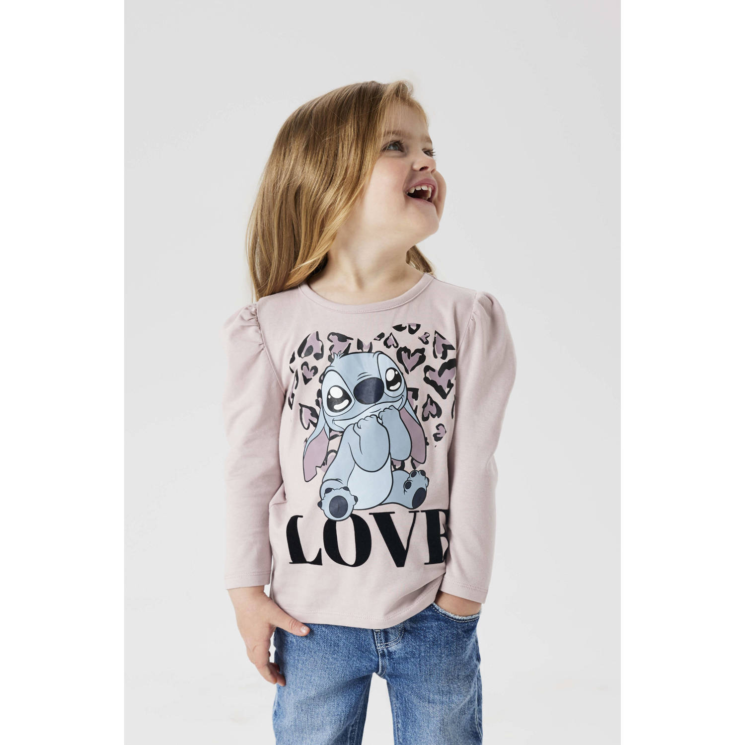 NAME IT MINI Lilo & Stitch longsleeve lila