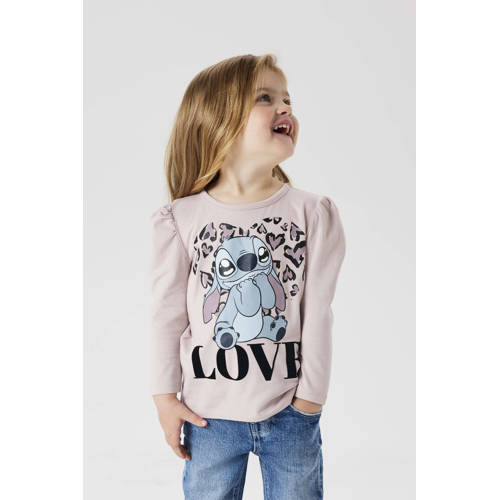 NAME IT MINI Lilo & Stitch longsleeve lila afbeelding