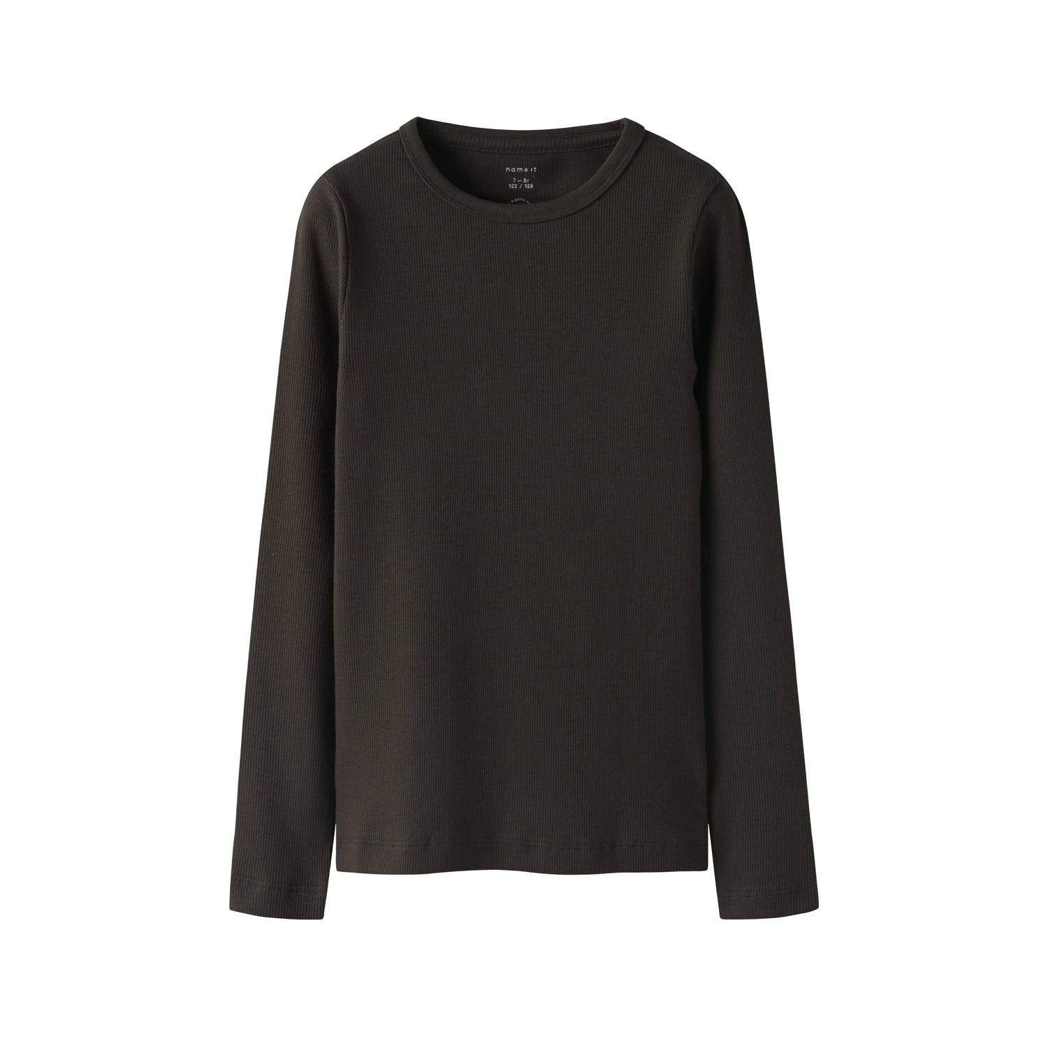 NAME IT KIDS longsleeve gebreid donkerbruin