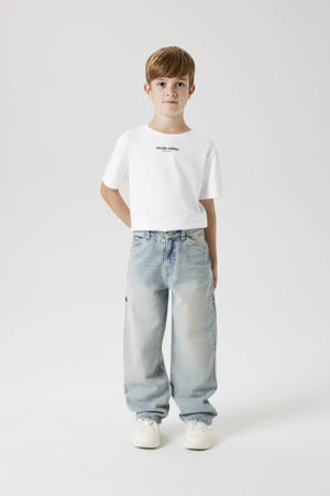 straight fit jeans vintage light blue denim