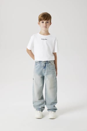 straight fit jeans vintage light blue denim