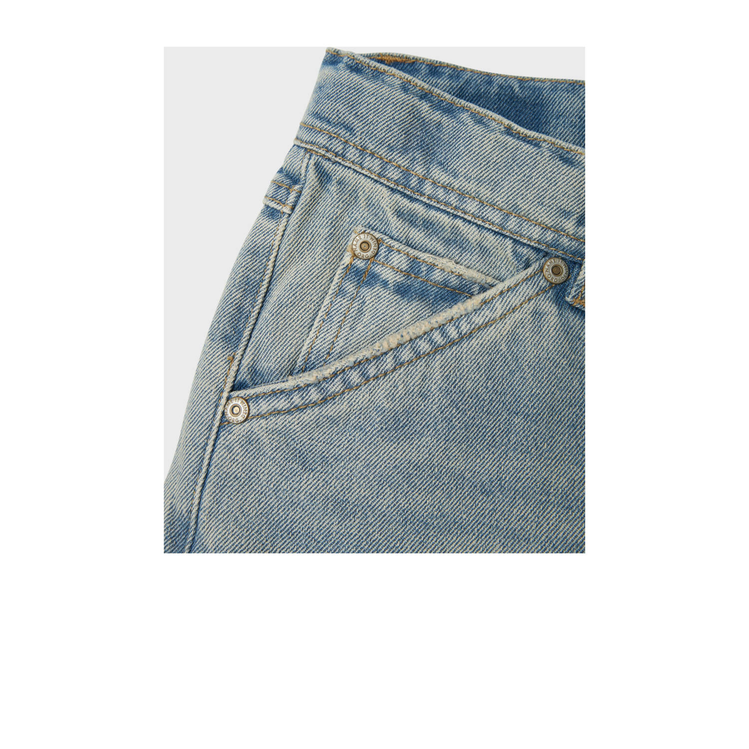 NAME IT KIDS straight fit jeans vintage light blue denim