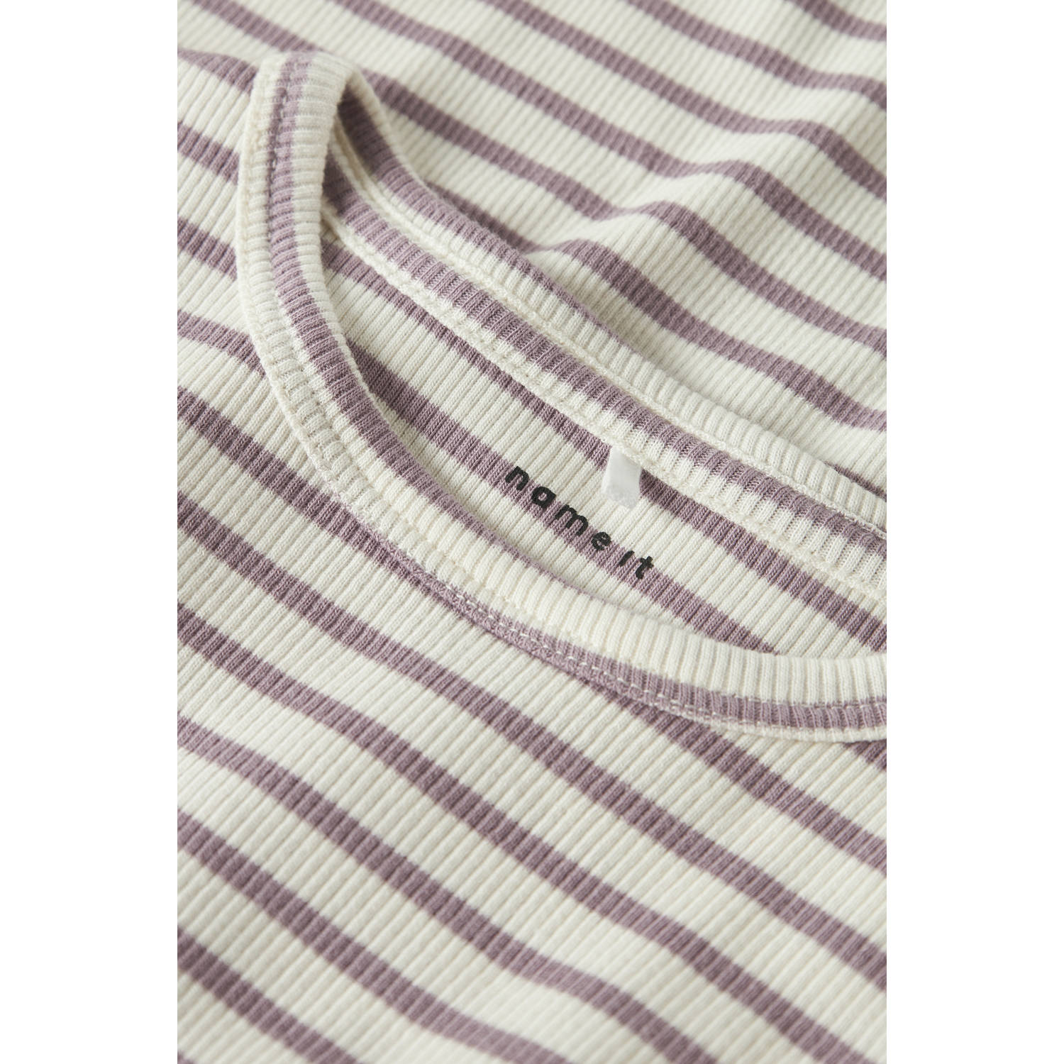 NAME IT MINI longsleeve gebreid paars ecru