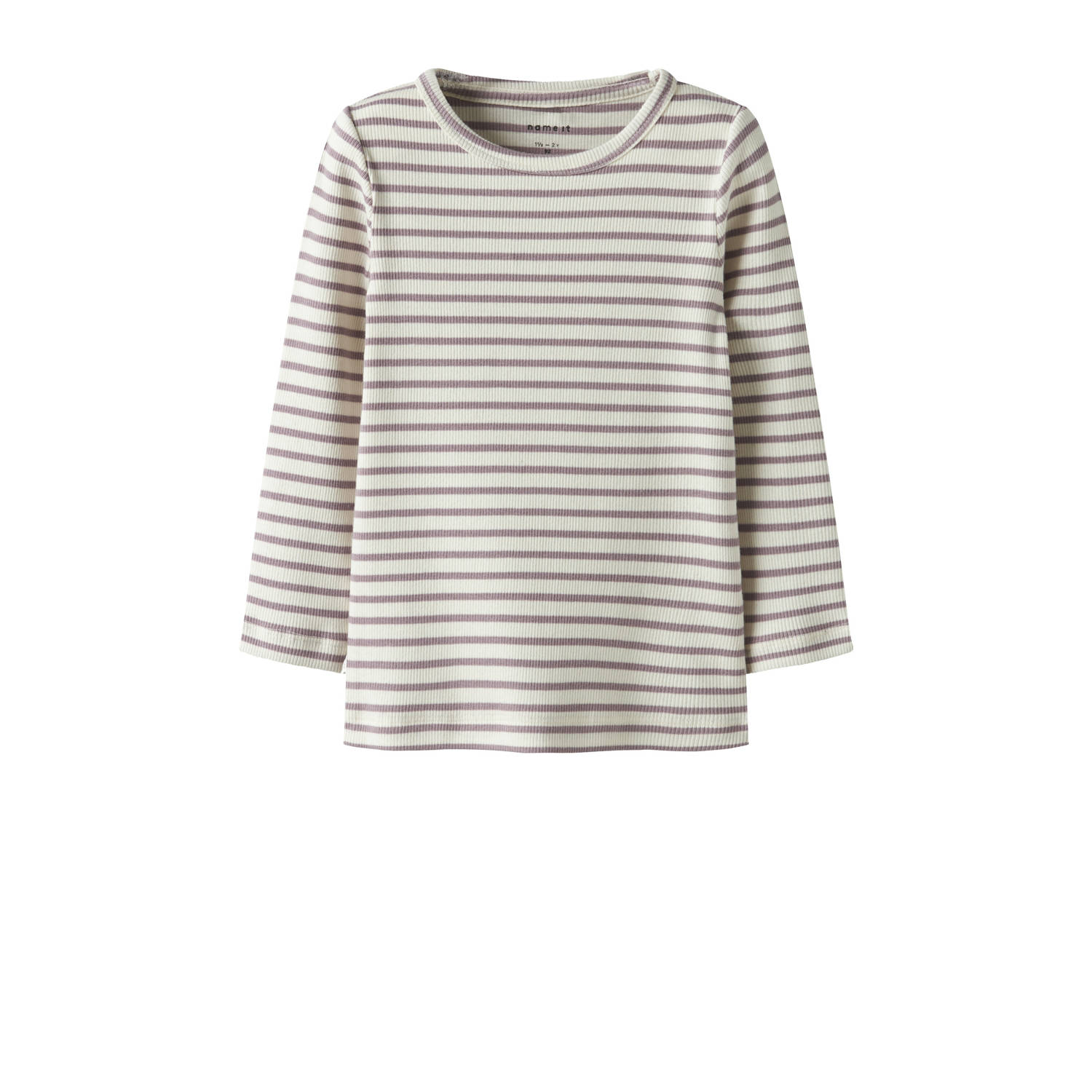 NAME IT MINI longsleeve gebreid paars ecru