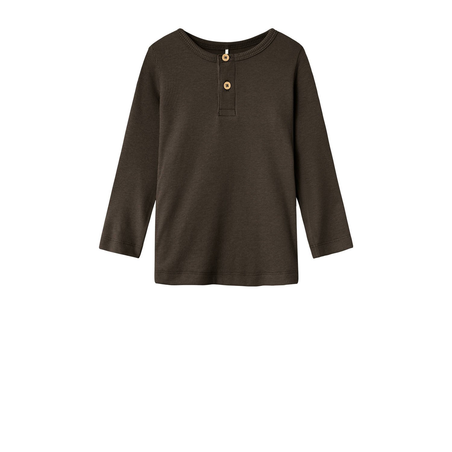 NAME IT MINI longsleeve donkerbruin