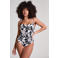Hunkemöller strapless badpak Mauritius zwart/wit