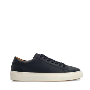 leren sneakers donkerblauw