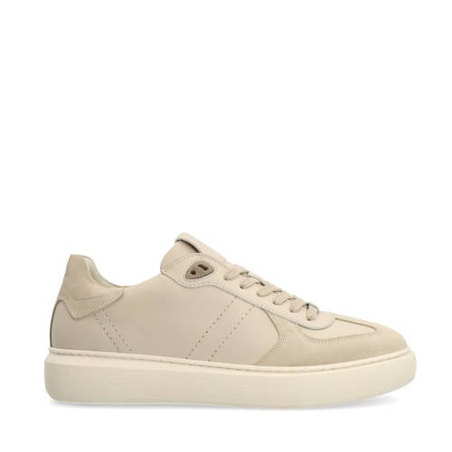 Manfield lern sneakers beige afbeelding