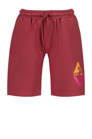regular sweatshort donkerrood