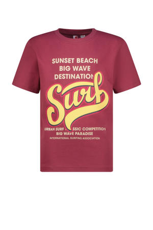 T-shirt donkerrood