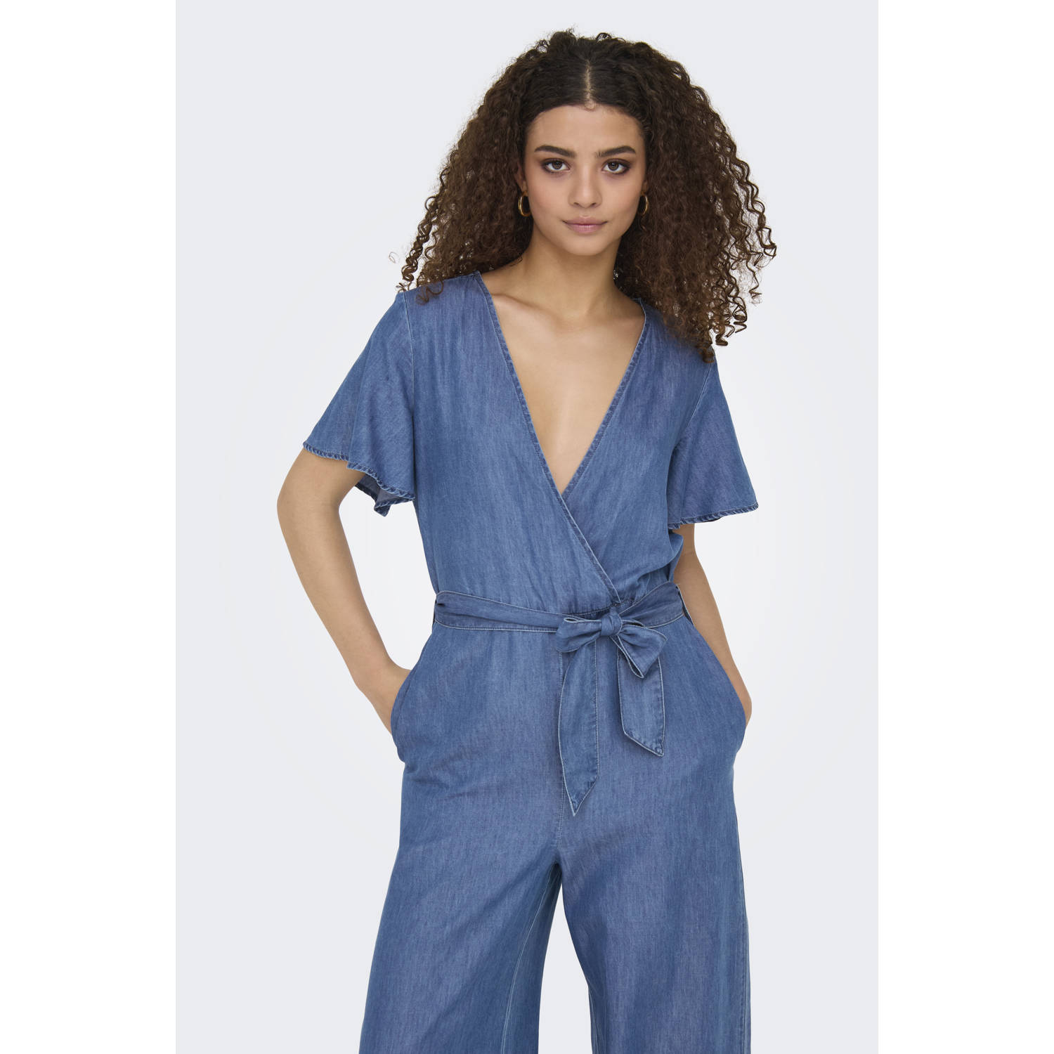 ONLY denim regular jumpsuit medium blue denim