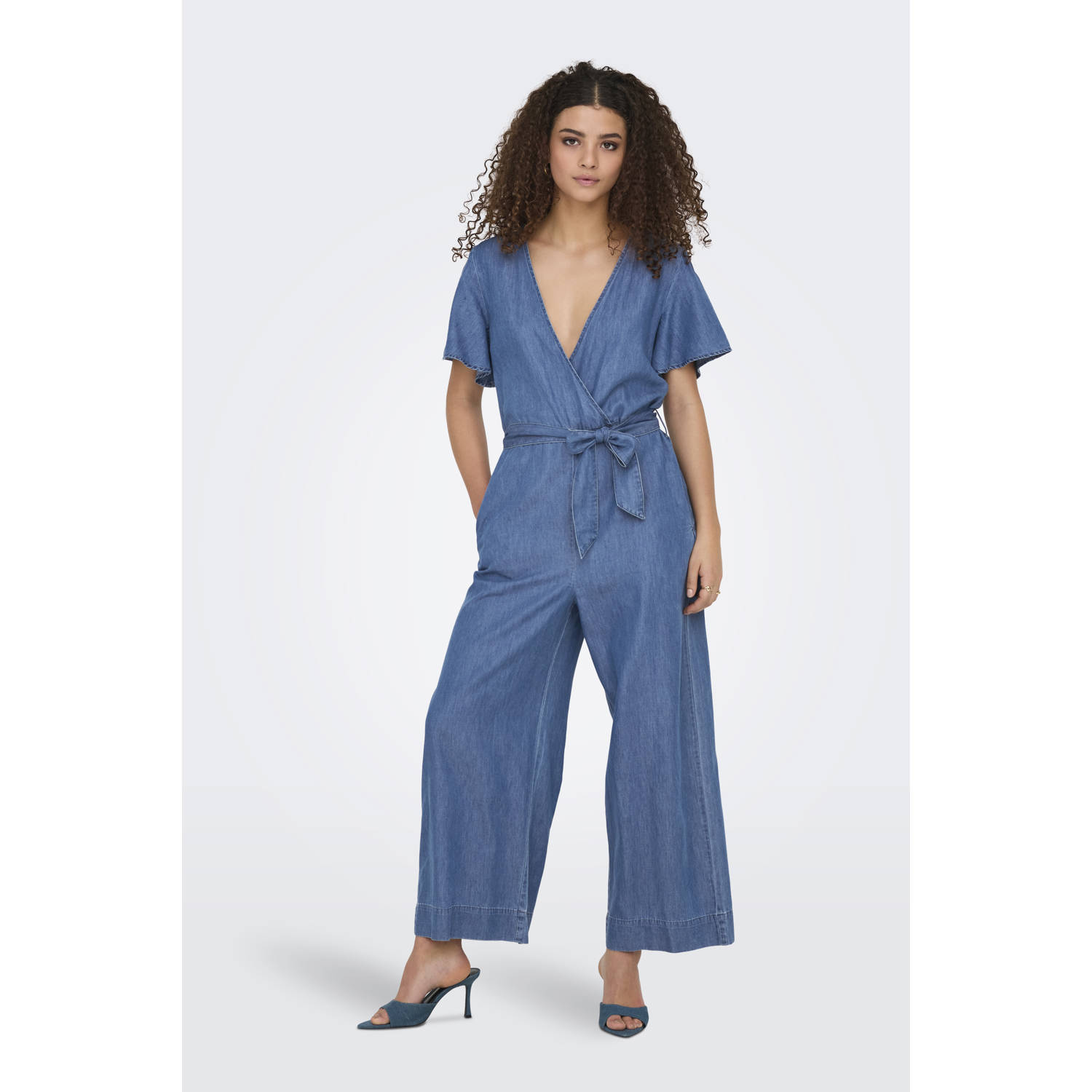 ONLY denim regular jumpsuit medium blue denim