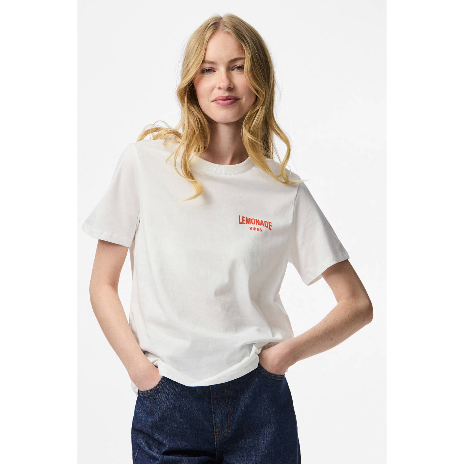 Pieces Fib Printed Shirt Dames