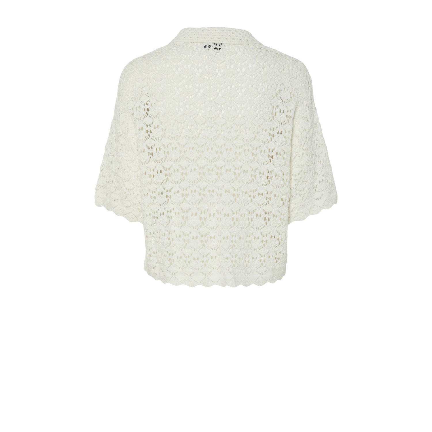PIECES blouse wit crochet