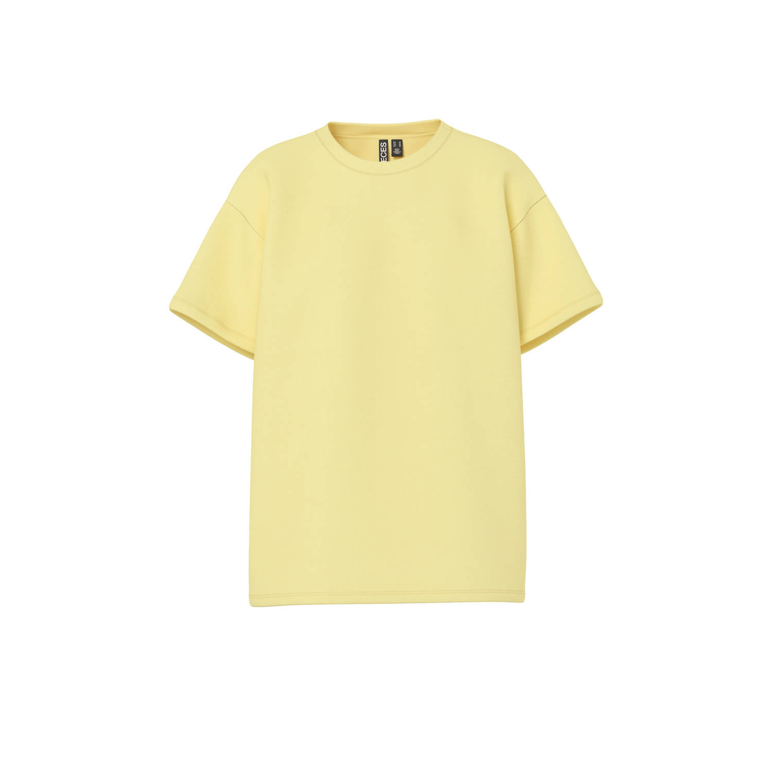 PIECES T-shirt geel