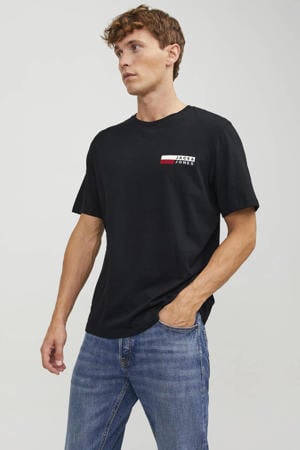regular fit T-shirt JJECORP zwart