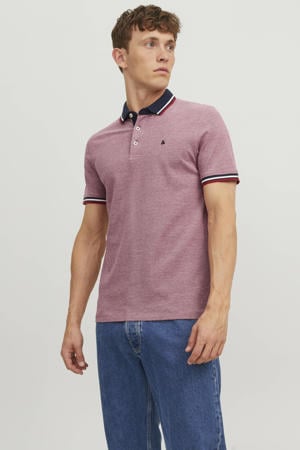 slim fit polo JJEPAULOS oudroze
