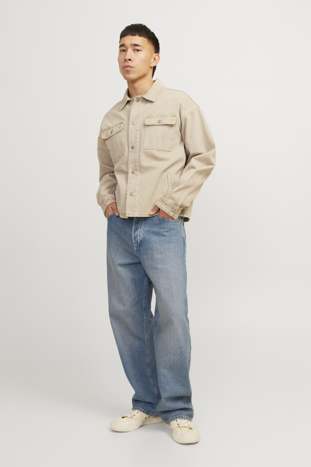 JACK & JONES JEANS INTELLIGENCE JJIALEX JJORIGINAL loose fit jeans blue denim