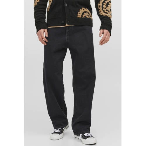 JACK & JONES JEANS INTELLIGENCE JJIALEX JJORIGINAL baggy jeans black denim afbeelding