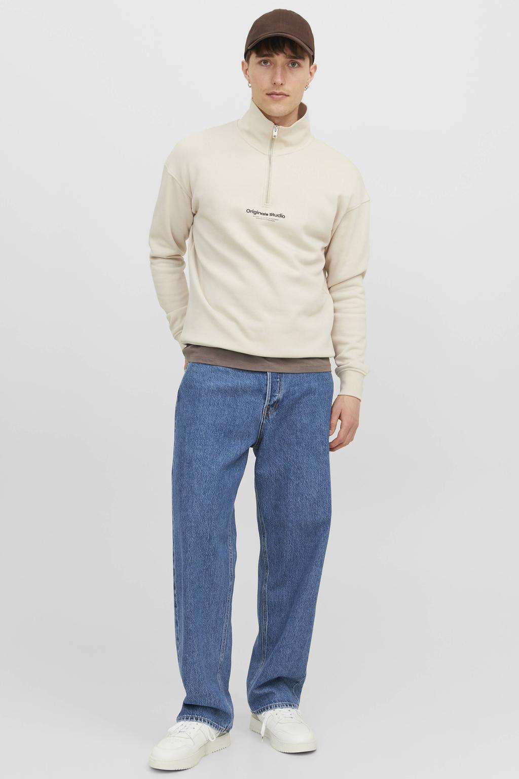 JACK & JONES JEANS INTELLIGENCE JJIALEX JJORIGINAL baggy jeans blue denim
