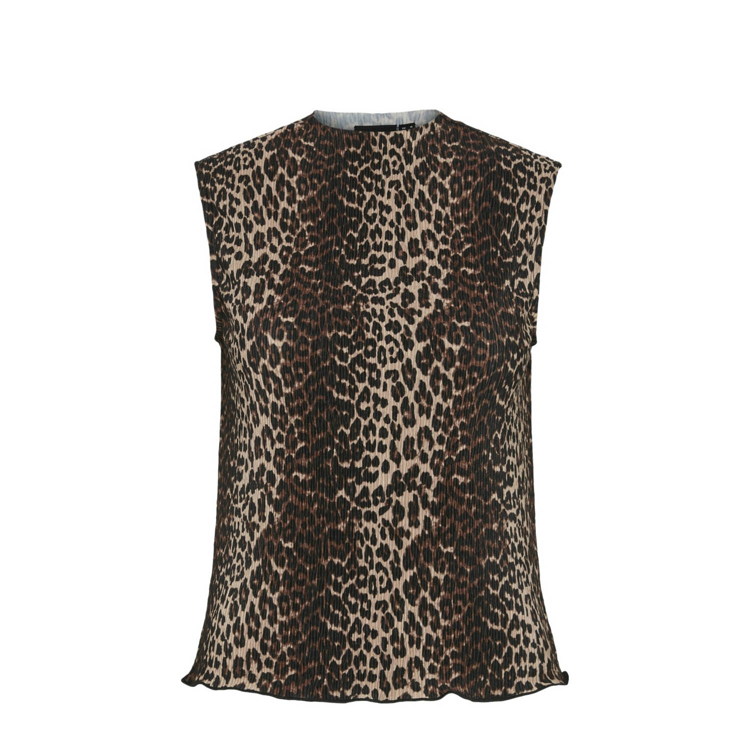 Pieces Slim fit top met crêpe afwerking model 'FLORA'