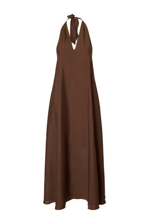 maxi jurk bruin