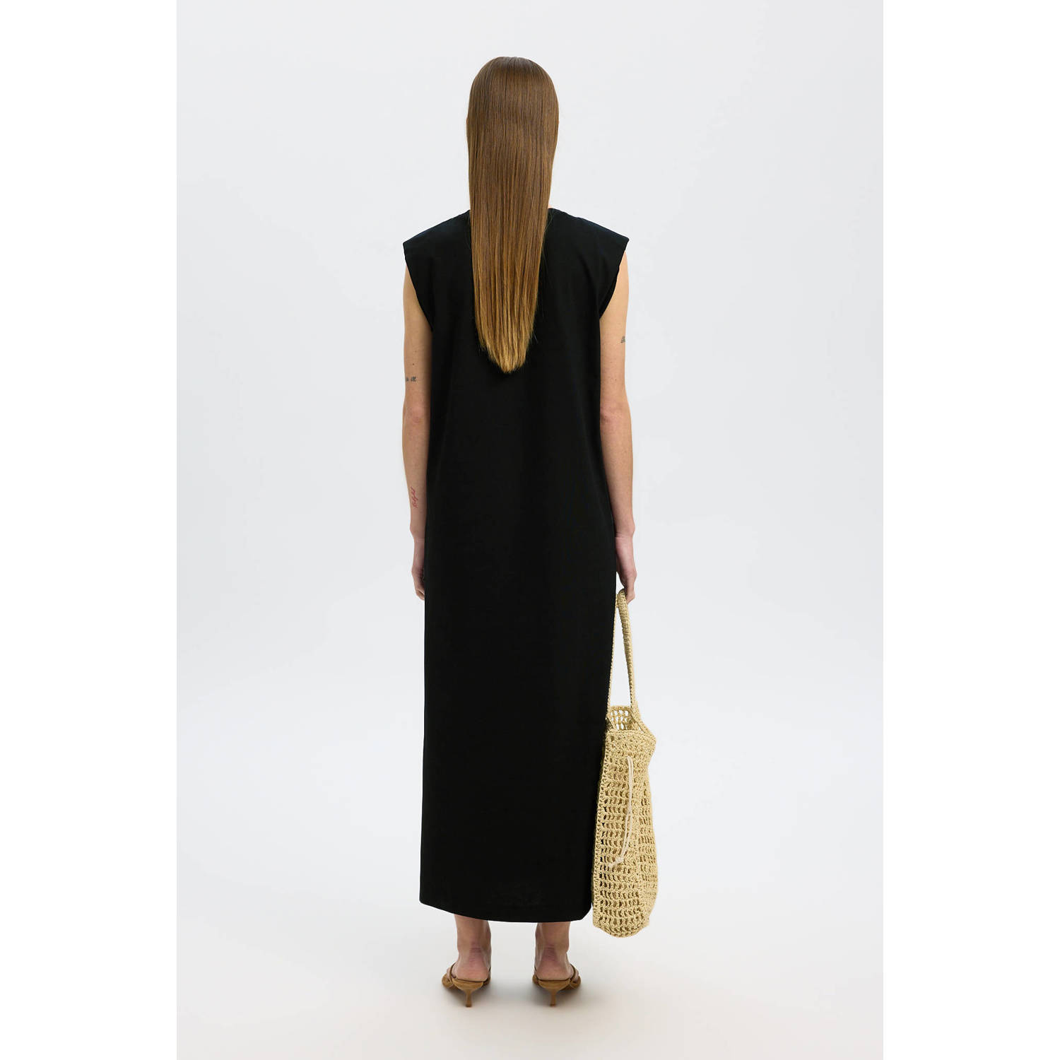 SELECTED FEMME maxi jurk zwart