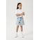 NAME IT KIDS denim wide leg short light blue denim