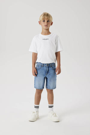 denim regular short light blue denim