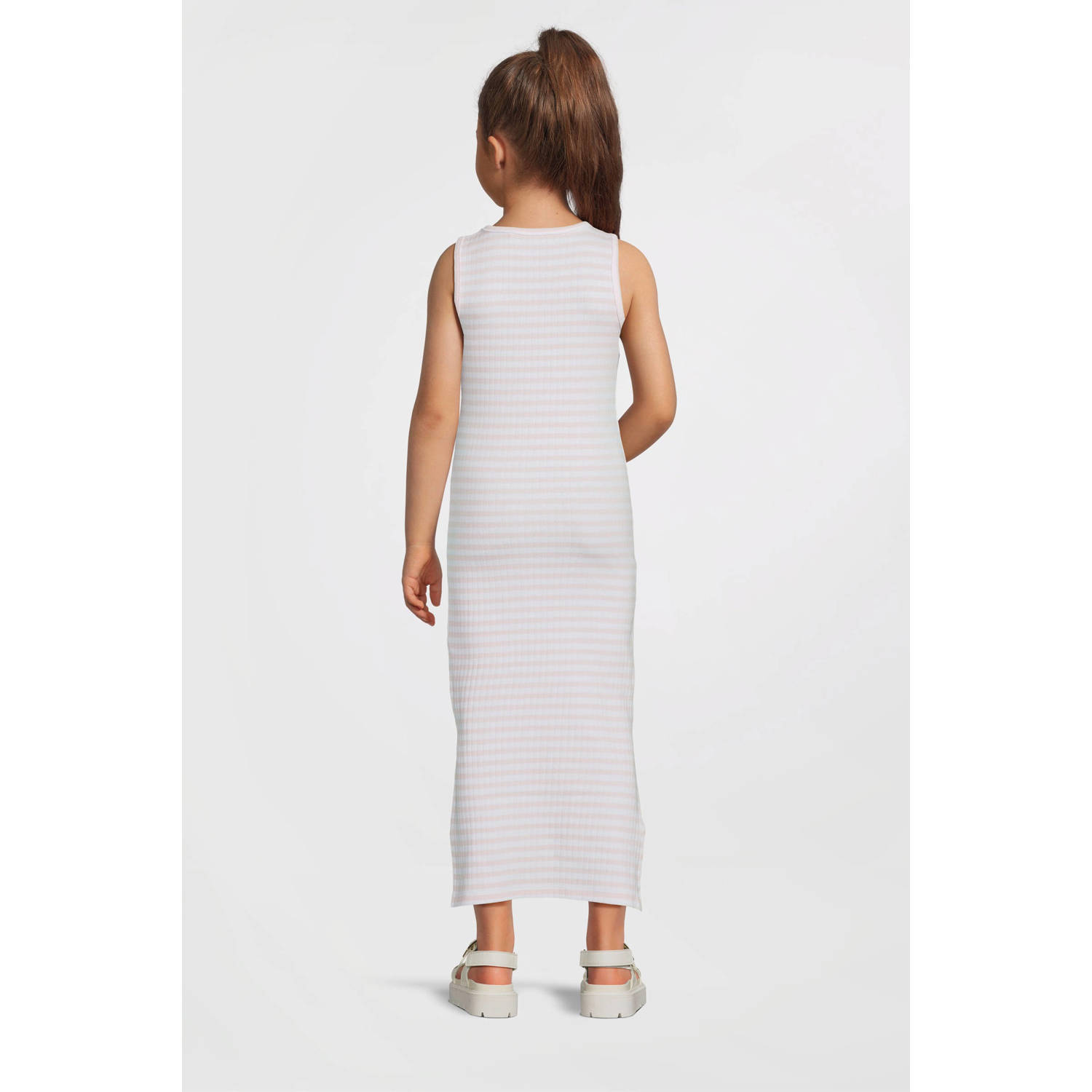 NAME IT KIDS maxi jurk lichtroze
