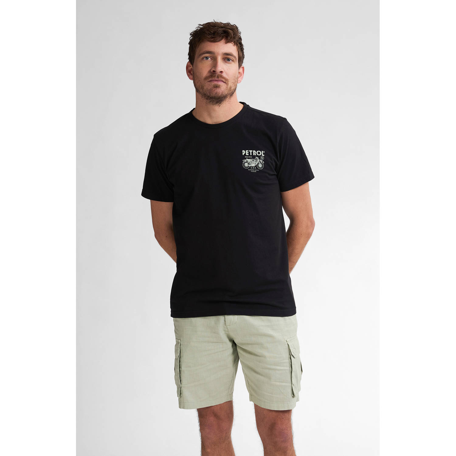 Petrol Industries T-shirt zwart