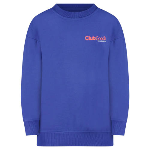 Little Cars sweater met backprint blauw afbeelding