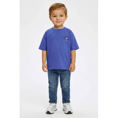 Little Cars T-shirt met backprint blauw afbeelding