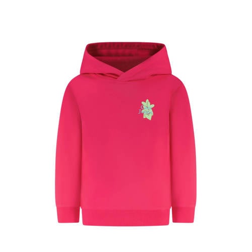 Little Cars hoodie met backprint fuchsia afbeelding