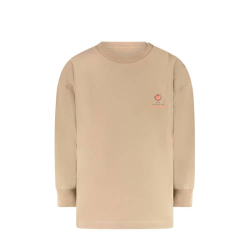 Little Cars longsleeve met backprint beige afbeelding