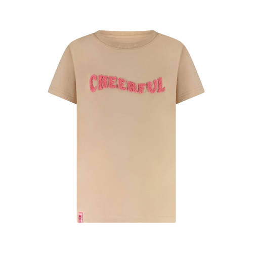 Little Cars T-shirt lichtbruin afbeelding