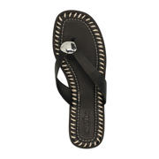 thumbnail: Sacha leren teenslippers zwart