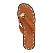 thumbnail: Sacha leren teenslippers cognac