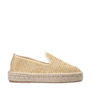 raffia espadrilles beige