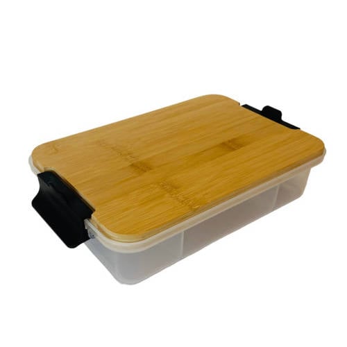 Farberware snackbox medium met bamboe deksel afbeelding