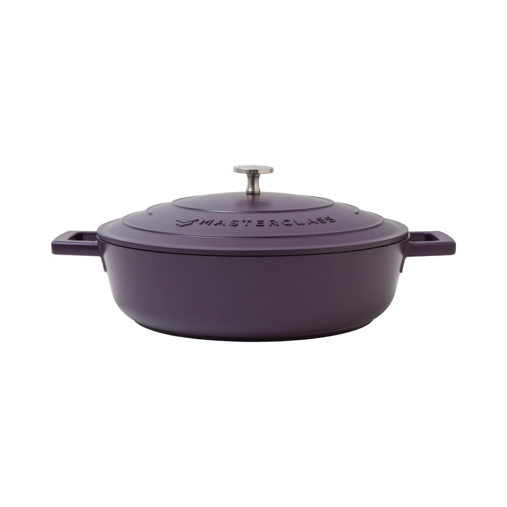 MasterClass gietaluminium braadpan (Ø28 cm) (4L) (lichtgewicht) - paars