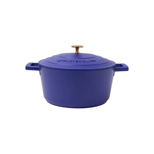 MasterClass gietaluminium braadpan (Ø24 cm) (4L) (lichtgewicht) - blauw afbeelding