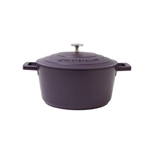 MasterClass gietaluminium braadpan (Ø24 cm) (4L) (lichtgewicht) - paars afbeelding