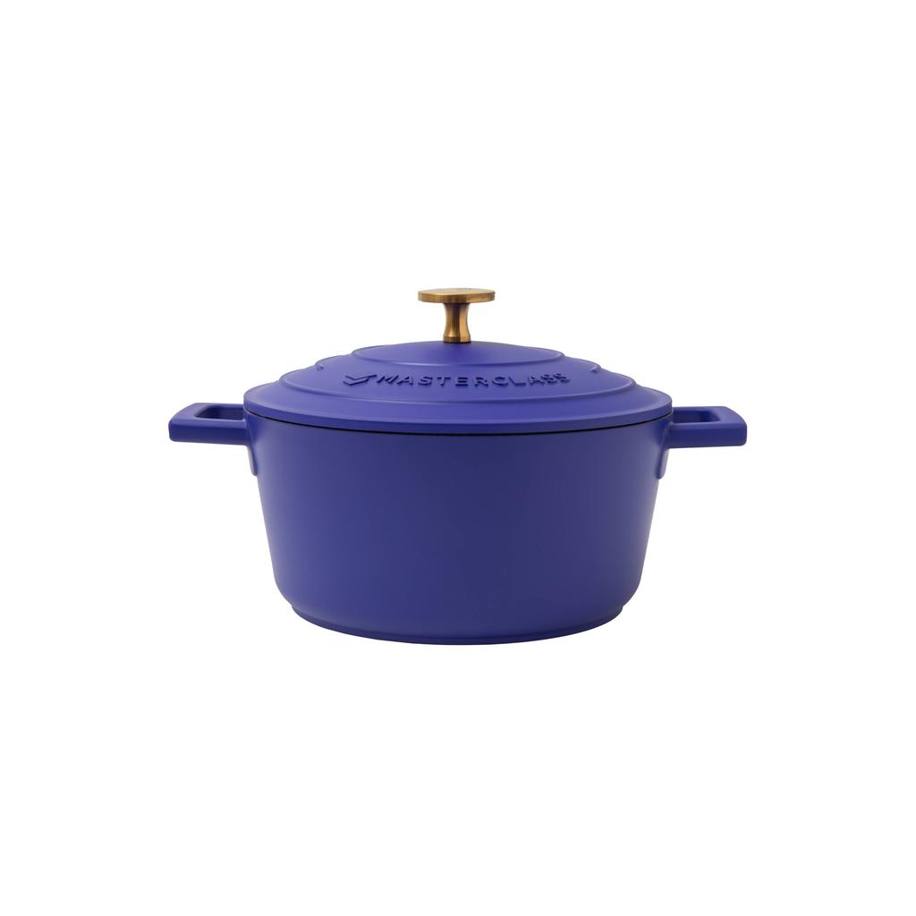 MasterClass gietaluminium braadpan (Ø20 cm) (2,5L) (lichtgewicht) - blauw