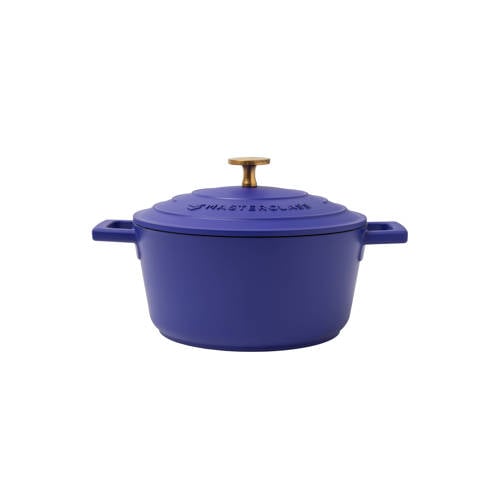 MasterClass gietaluminium braadpan (Ø20 cm) (2,5L) (lichtgewicht) - blauw afbeelding