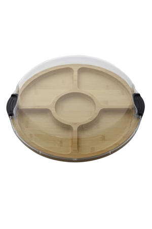 Build-a-Board bamboe borrelplank to go met kunststof deksel