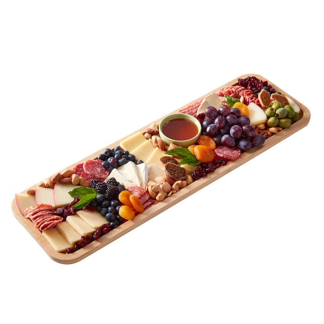 Ruim Bamboe Charcuterie Planken Kaasplank Rechthoekige Snijplank Kaas Dienblad Met Keramische Kommen, Trays Voor Het Serveren Van Voedsel Multifunctioneel Ruim Bamboe Charcuterie Planken Kaasplank Rechthoekige Snijplank Kaas Dienblad Met Keramische Kommen, Trays Voor Het Serveren Van Voedsel Multifunctioneel