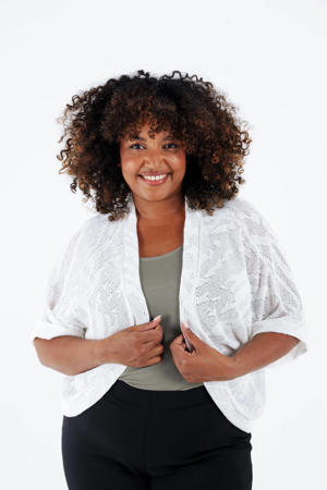 gebreid vest ecru