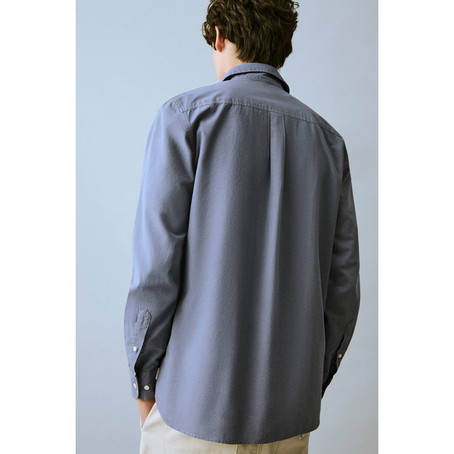 MANGO TEEN overhemd grijs